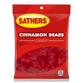 Sathers Cinnamon Gummy Bears 4-1/4 oz