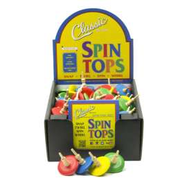 Aero-Motion Spin Top Wood Assorted 1 pc