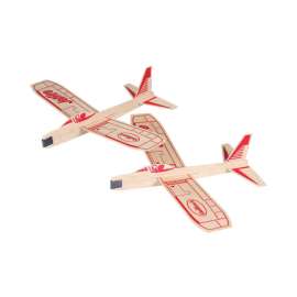 Paul Guillow Jetfire Glider Plane Balsa Wood Natural 2 pc