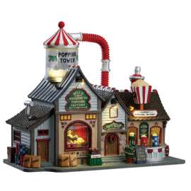 Lemax Multicolored Bell is Gourmet Popcorn Factory Indoor Christmas Decor 9.63 in.