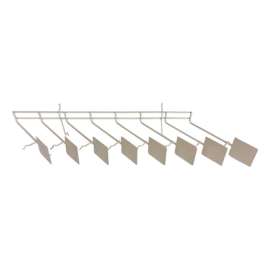 Plaid White Shelving Unit 1 pk