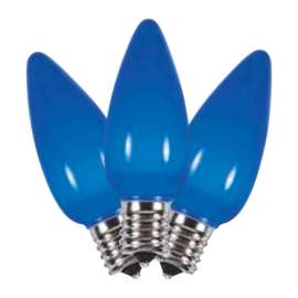 Holiday Bright Lights LED C9 Blue 25 ct Replacement Christmas Light Bulbs