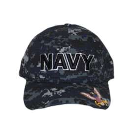 JWM U.S. Navy Logo Baseball Cap Digital Camouflage One Size Fits All