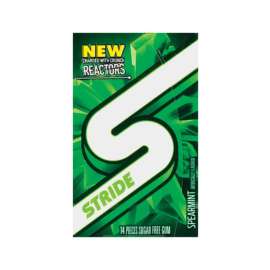 Stride Sugar Free Spearmint Chewing Gum 14 pc