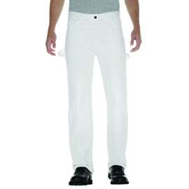 Dickies Men's Painter's Double Knee Pants 36x32 White