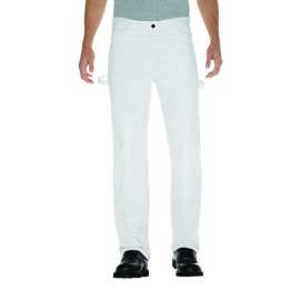 Dickies Men's Painter's Double Knee Pants 42x30 White