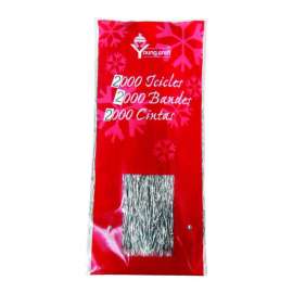 F C Young Silver Icicles Indoor Christmas Decor 10 in.
