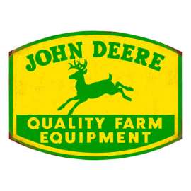 Open Road Brands Deere and Company Quality Farm Equipment Magnet Embossed Tin 1 pk