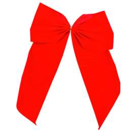Holiday Trims Red 2 Loop Christmas Indoor Christmas Decor 15 in.