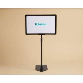 Kinter Black Plastic K-Frame Sign Holder