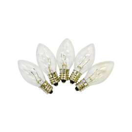 Holiday Bright Lights Incandescent C7 Clear 25 ct Replacement Christmas Light Bulbs 1 ft.