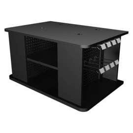 Vulcan Industries 24 in. H X 26 in. W X 38 in. L Black End Cap Display Rack Wood