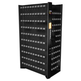 Vulcan Industries 30 in. H X 40 in. W X 67 in. L Black End Cap Display Rack Metal