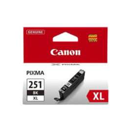 Canon CLI-251XL Original High Yield Inkjet Ink Cartridge, Black Pack, Inkjet, High Yield