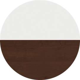 Lacasse Concept 400E Table, Classic Chocolate, Snow, 29"H x 42"W x 24"D, 1 Each