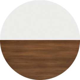 Lacasse Concept 400E Table, Hazelnut, Snow, 29"H x 60"W x 24"D, 1 Each