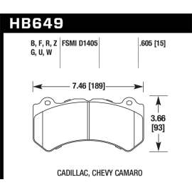 ST BRK PADS PERF CERAMIC