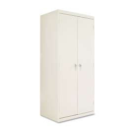 Assembled 78" High Heavy-Duty Welded Storage Cabinet, Four Adjustable Shelves, 36w x 24d, Putty