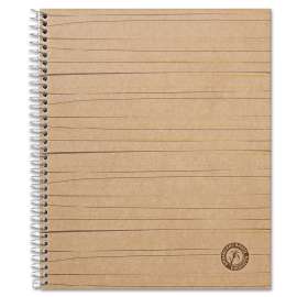 Deluxe Sugarcane Based Notebooks, 1 Subject, Medium/College Rule, Brown Cover, 11 x 8.5, 100 Sheets