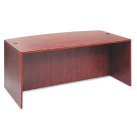 Alera - Valencia Series Medium Cherry Bow Front Office Desk Shell