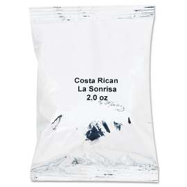 Coffee Portion Packs, Costa Rican La Sonrisa, 2oz Packets, 40/carton