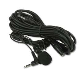 Handsfree Professional Cardioid Lapel Microphone, 40" Cord, 12 ft Extension Cable