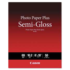 Photo Paper Plus Semi-Gloss, 10.2 mil, 8 x 10, Semi-Gloss White, 50/Pack
