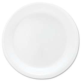 Mediumweight Foam Dinnerware, Plates, 6" dia, White, 125/Pack