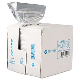 Food Bags, 8 qt, 0.68 mil, 8" x 18", Clear, 1,000/Carton