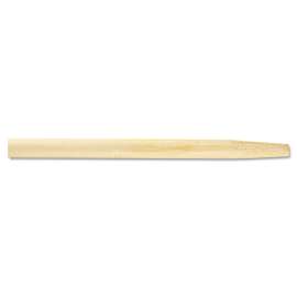Tapered End Broom Handle, Lacquered Hardwood, 1.13" dia x 54", Natural