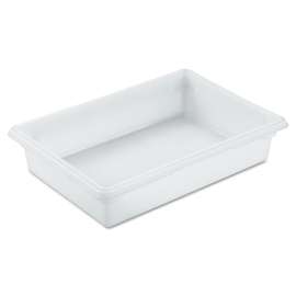 Food/Tote Boxes, 8.5 gal, 26 x 18 x 6, White, Plastic