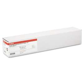 Durable Matte Polypropylene Banner Paper, 2" Core, 7 Mil, 24" X 100 Ft, White