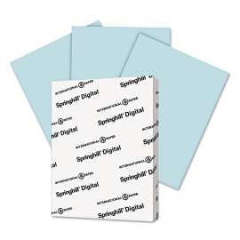 Digital Index Color Card Stock, 90 lb Index Weight, 8.5 x 11, Blue, 250/Pack