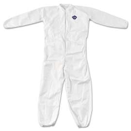 Tyvek Elastic-Cuff Coveralls, 4X-Large, White, 25/Carton