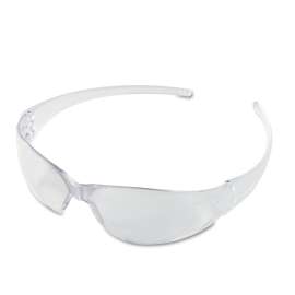 Checkmate Wraparound Safety Glasses, CLR Polycarbonate Frame, Coated Clear Lens, 12/Box