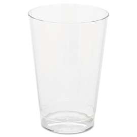 Classic Crystal Plastic Tumblers, 12 oz, Clear, Fluted, Tall, 20 Pack, 12 Packs/Carton