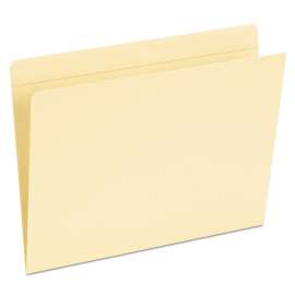 Top Tab Pocket Folders, Straight Tabs, Letter Size, Manila, 50/Box