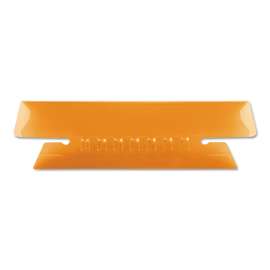 Transparent Colored Tabs For Hanging File Folders, 1/3-Cut, Orange, 3.5" Wide, 25/Pack