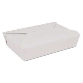 ChampPak Retro Carryout Boxes, #2, 7.75 x 5 5 x 1 88, White, Paper, 200/Carton