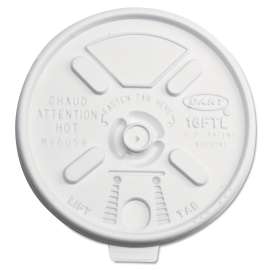 Lift n' Lock Plastic Hot Cup Lids, Fits 12 oz to 24 oz Cups, Translucent, 1,000/Carton