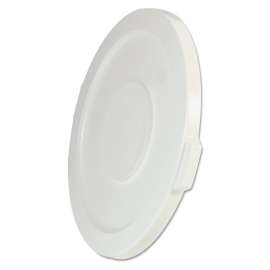 Round Flat Top Lid, for 32 gal Round BRUTE Containers, 22.25" Diameter, White