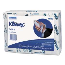 C-Fold Paper Towels for Business, Absorbency Pockets, 10.13 x 13.15, White, 150/Pack, 16/Carton