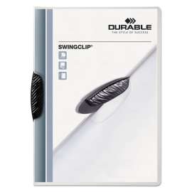 Swingclip Clear Report Cover, Swing Clip, 8.5 x 11, Clear/Clear, 5/Pack