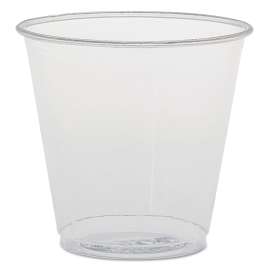 Plastic Sampling Cups, 3.5 oz, Clear, Polystyrene, 100/Bag, 25 Bags/Carton