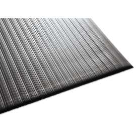 Air Step Antifatigue Mat, Polypropylene, 36 x 144, Black