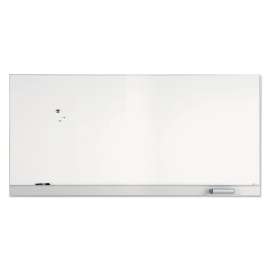 Polarity Magnetic Dry Erase White Board, 96 x 46, White Surface, Silver Aluminum Frame
