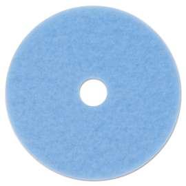 Hi-Performance Burnish Pad 3050, 20" Diameter, Sky Blue, 5/Carton