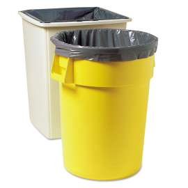 Linear Low Density Can Liners, 56 gal, 2mil, 43w x 47h, Clear, 100/Carton
