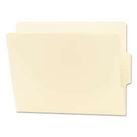 Heavyweight Manila End Tab Folders, 9" High Front, 1/3-Cut Tabs: Center, Letter Size, 0.75" Expansion, Manila, 100/Box