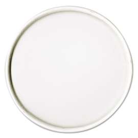 Spiral-Wound Paper Hot Cup Lids, Fits 16 oz Cups, White, 25/Sleeve, 20 Sleeves/Carton